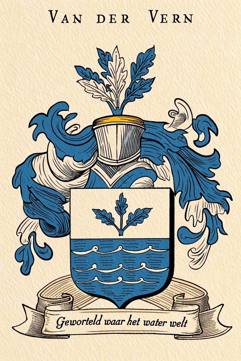 Familiewapen van de achternaam VAN DER VERN