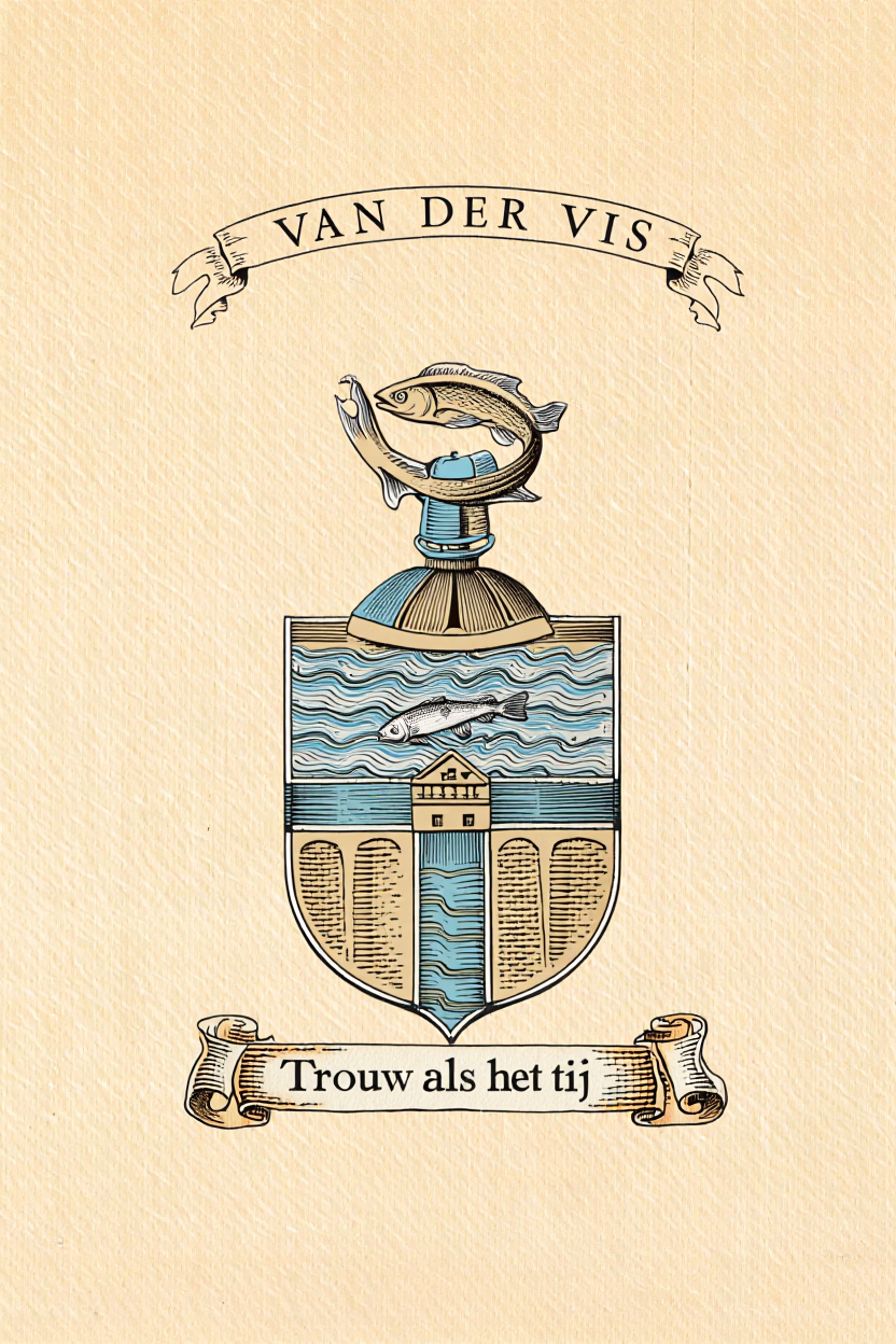 Familiewapen van de achternaam VAN DER VIS