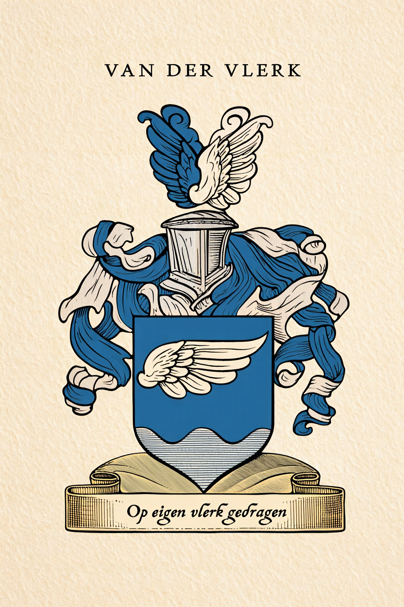 Familiewapen van de achternaam VAN DER VLERK
