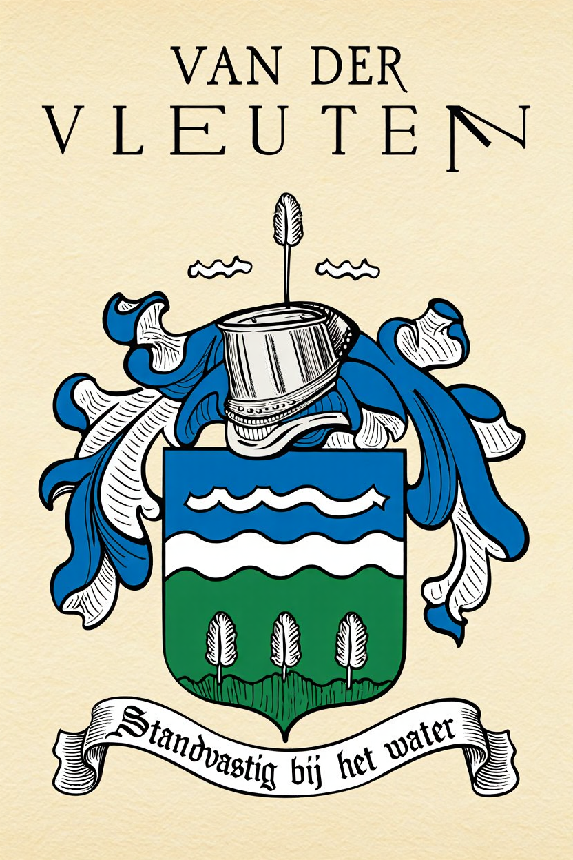 Familiewapen van de achternaam VAN DER VLEUTEN