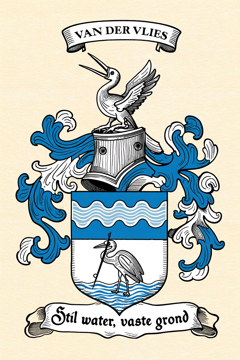 Familiewapen van de achternaam VAN DER VLIES