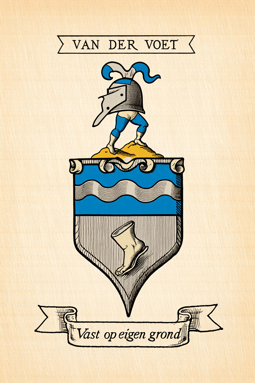 Familiewapen van de achternaam VAN DER VOET