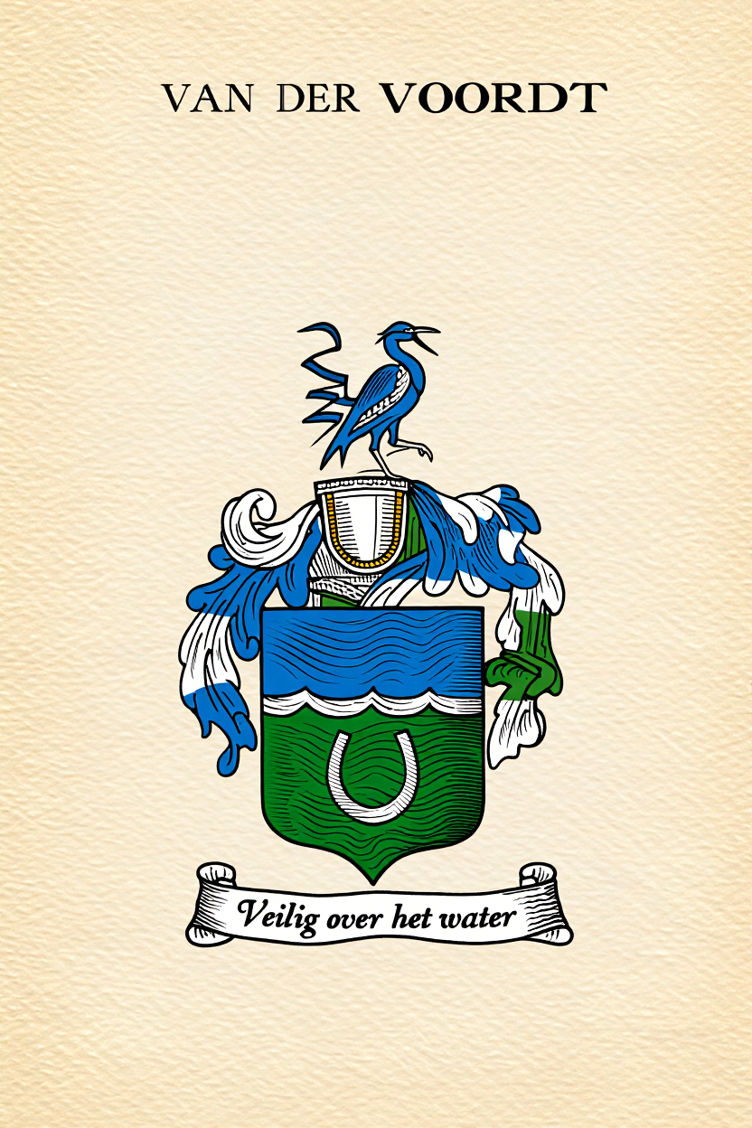 Familiewapen van de achternaam VAN DER VOORDT