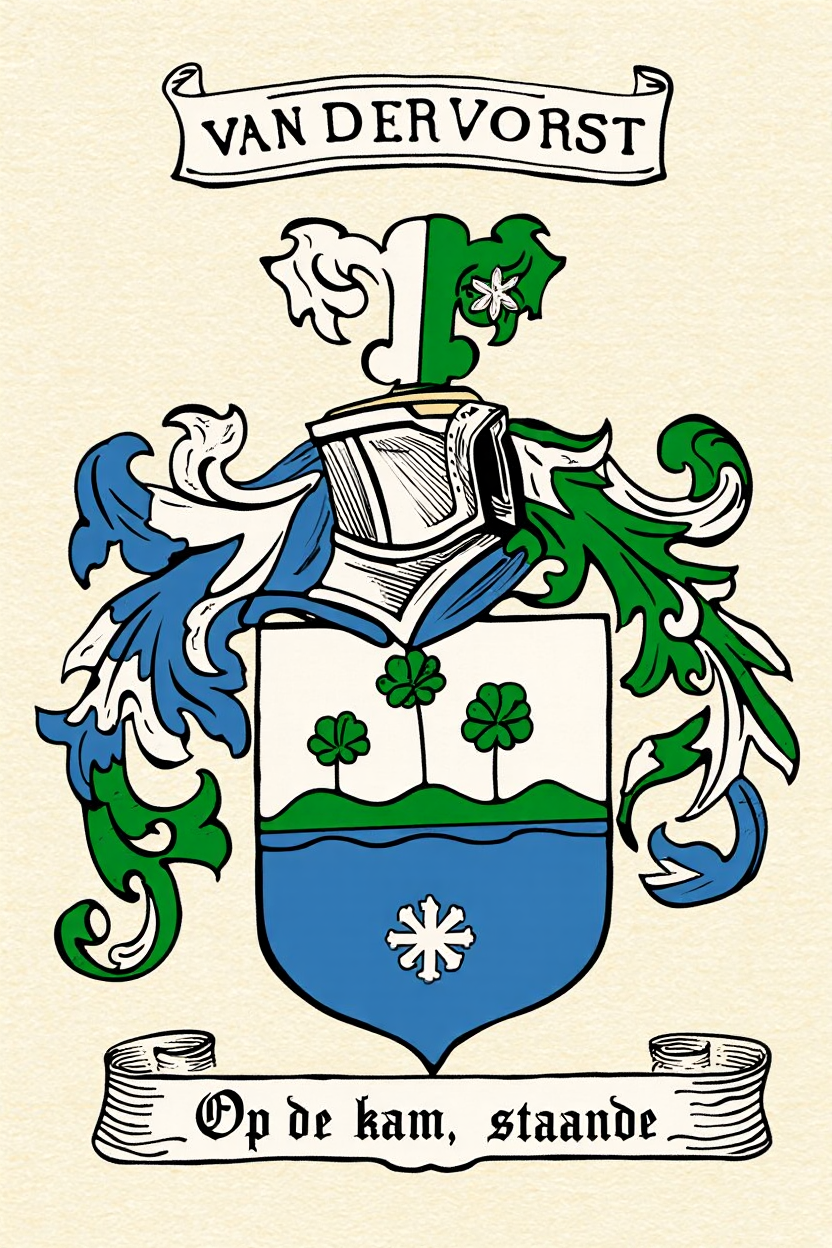 Familiewapen van de achternaam VAN DER VORST