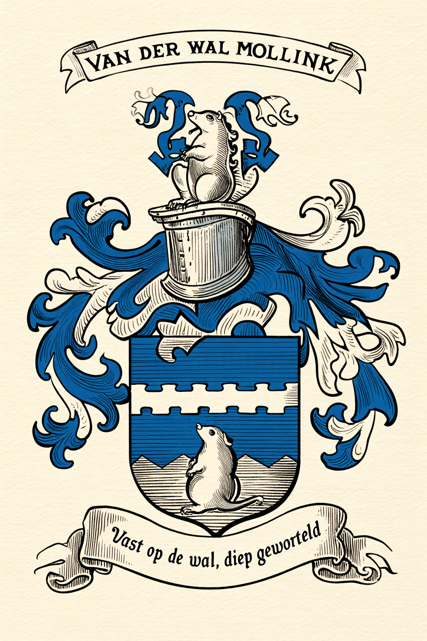 Familiewapen van de achternaam VAN DER WAL  MOLLINK