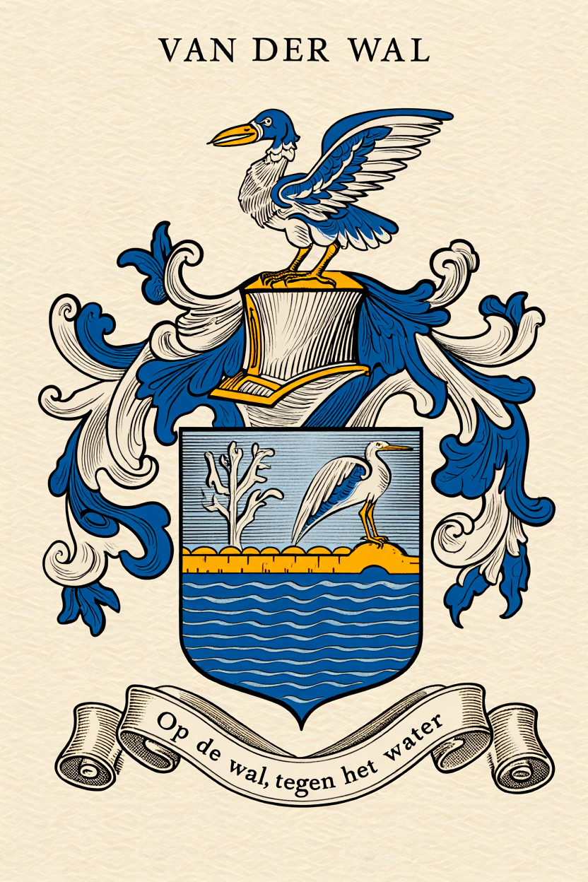 Familiewapen van de achternaam VAN DER WAL