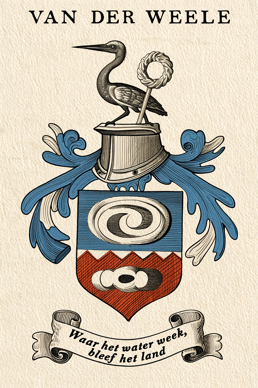 Familiewapen van de achternaam VAN DER WEELE