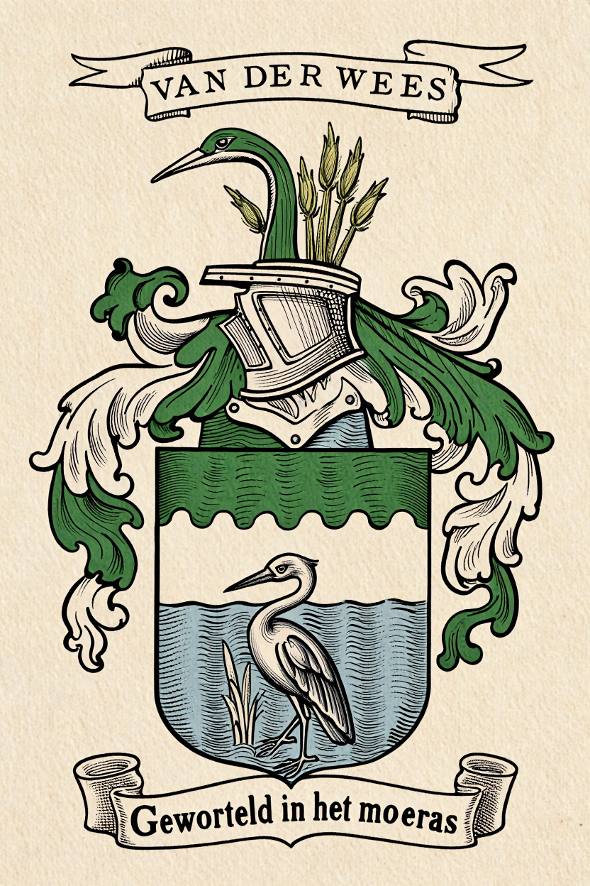 Familiewapen van de achternaam VAN DER WEES