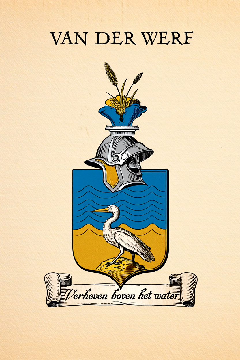 Familiewapen van de achternaam VAN DER WERF