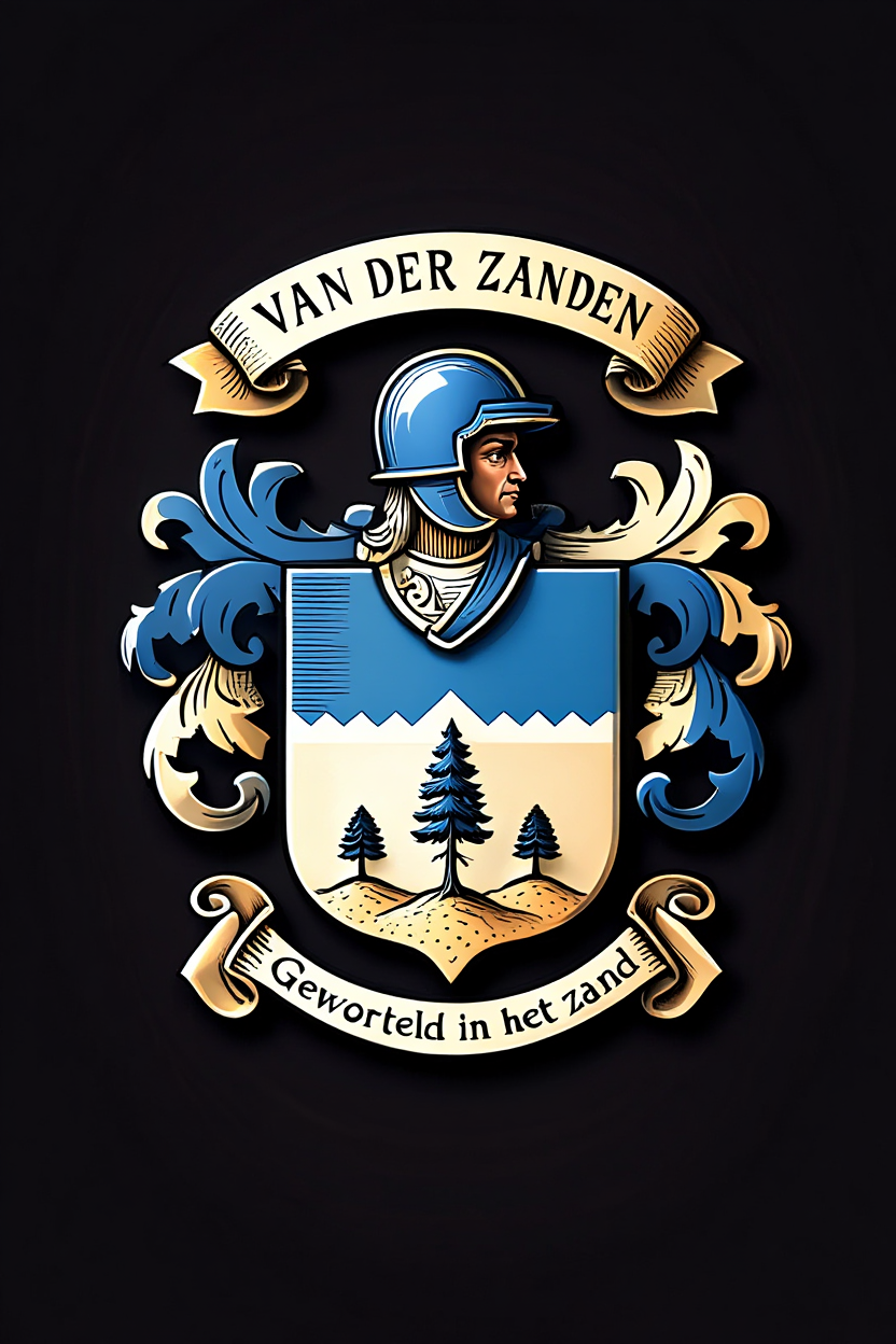 Familiewapen van de achternaam VAN DER ZANDEN