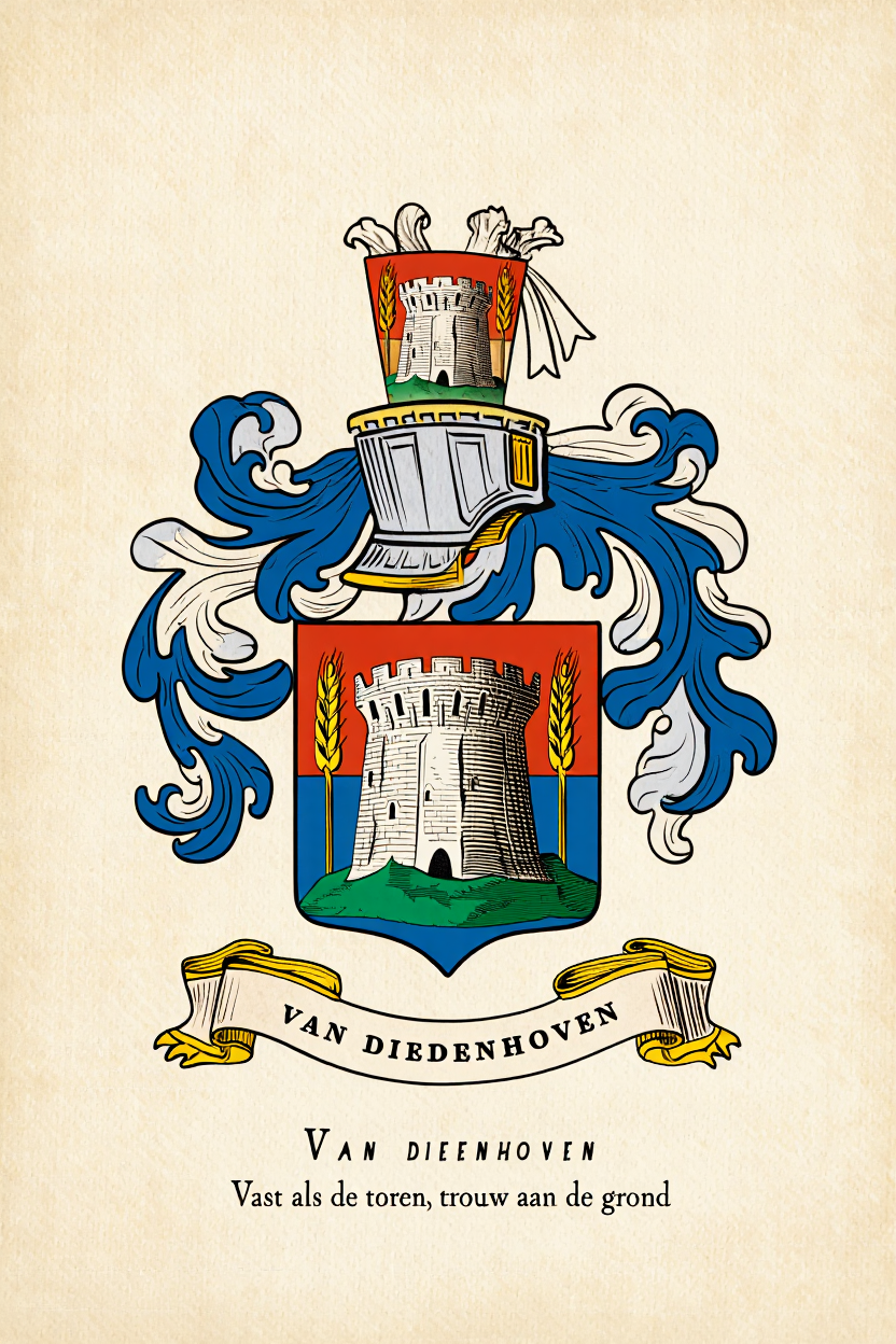 Familiewapen van de achternaam VAN DIEDENHOVEN