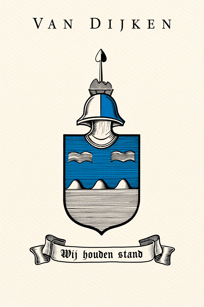 Familiewapen van de achternaam VAN DIJKEN