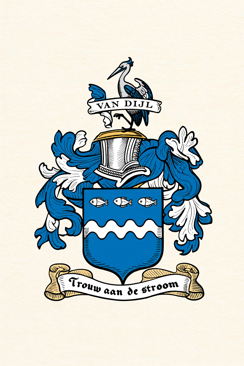 Familiewapen van de achternaam VAN DIJL