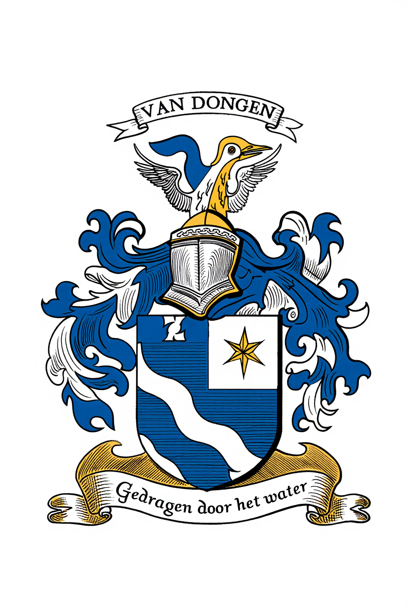 Familiewapen van de achternaam VAN DONGEN