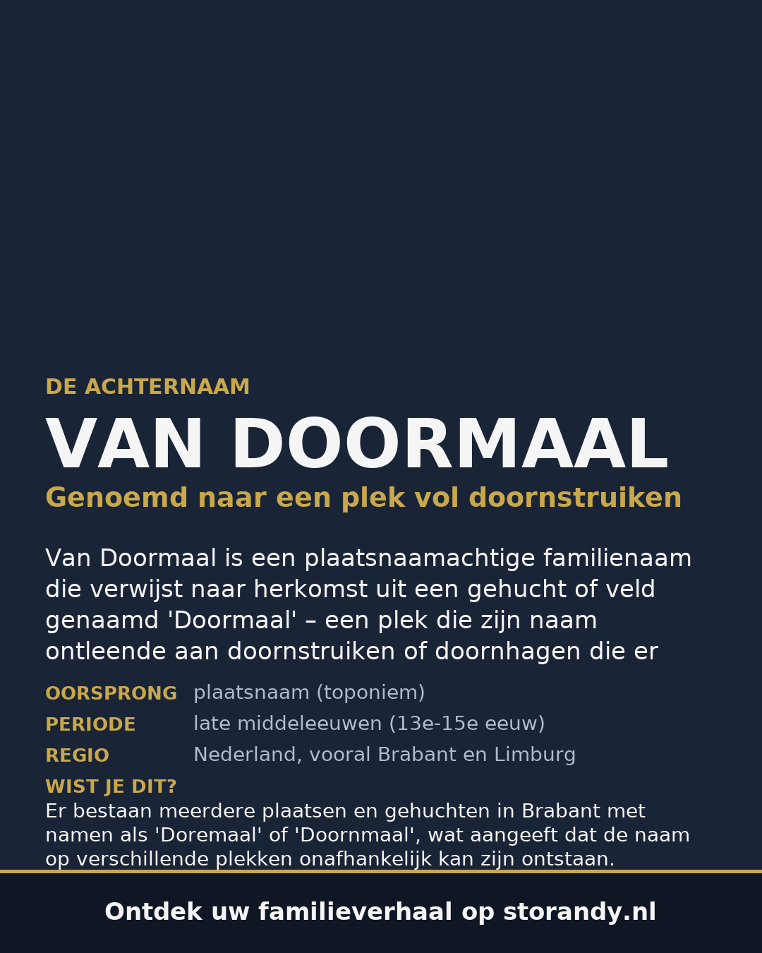 Familiewapen van de achternaam VAN DOORMAAL