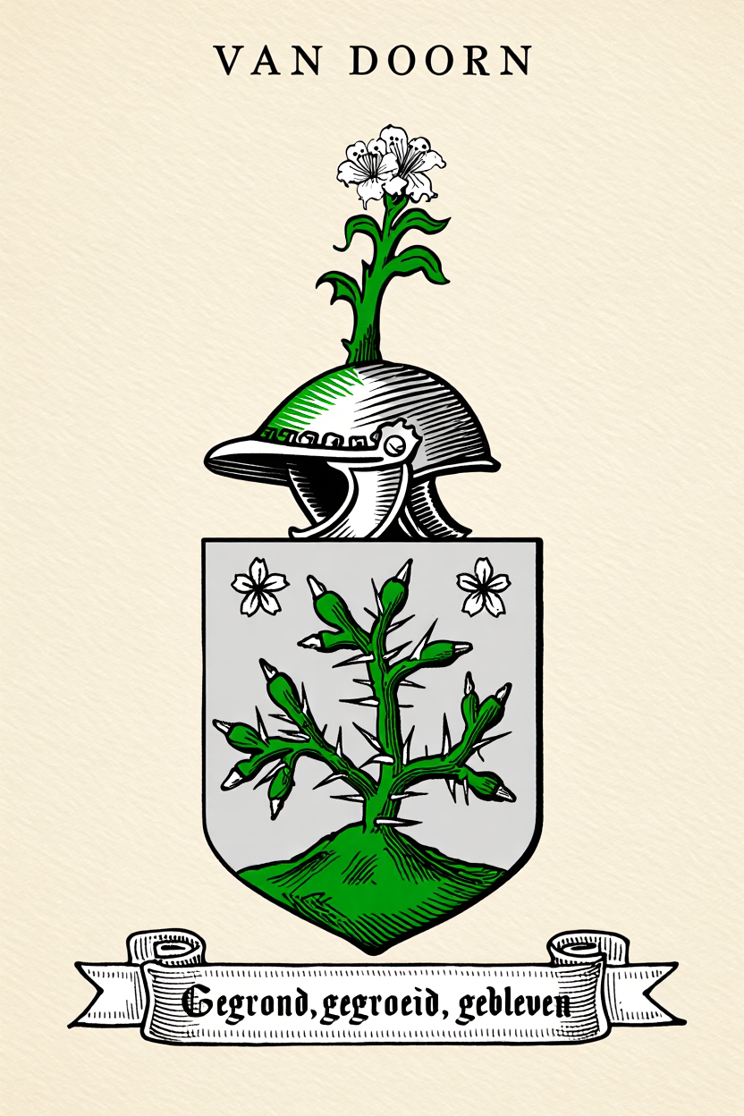 Familiewapen van de achternaam VAN DOORN