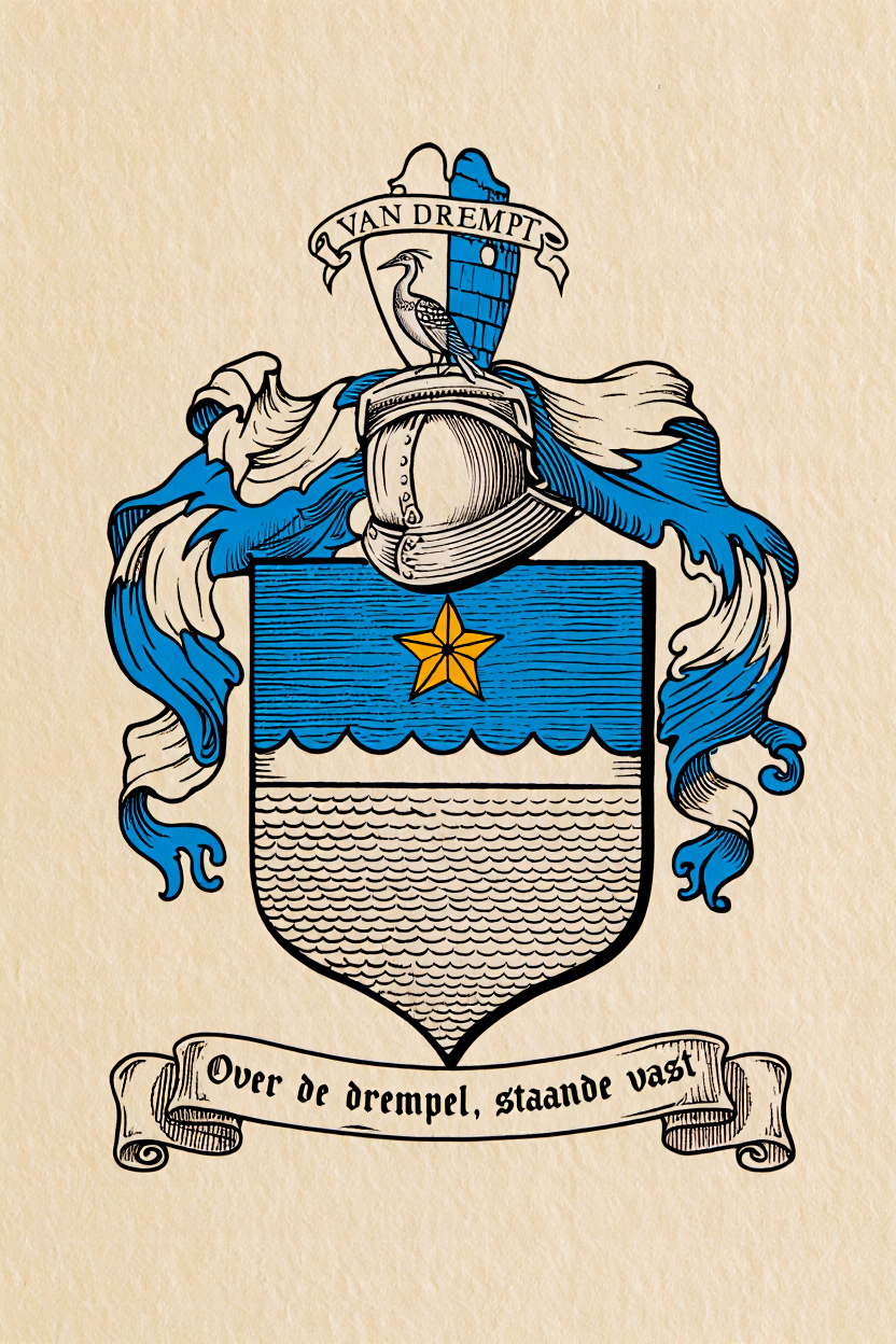 Familiewapen van de achternaam VAN DREMPT (vergrendeld)