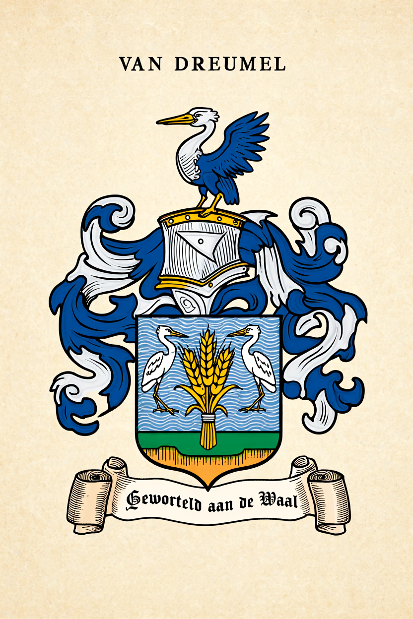 Familiewapen van de achternaam VAN DREUMEL