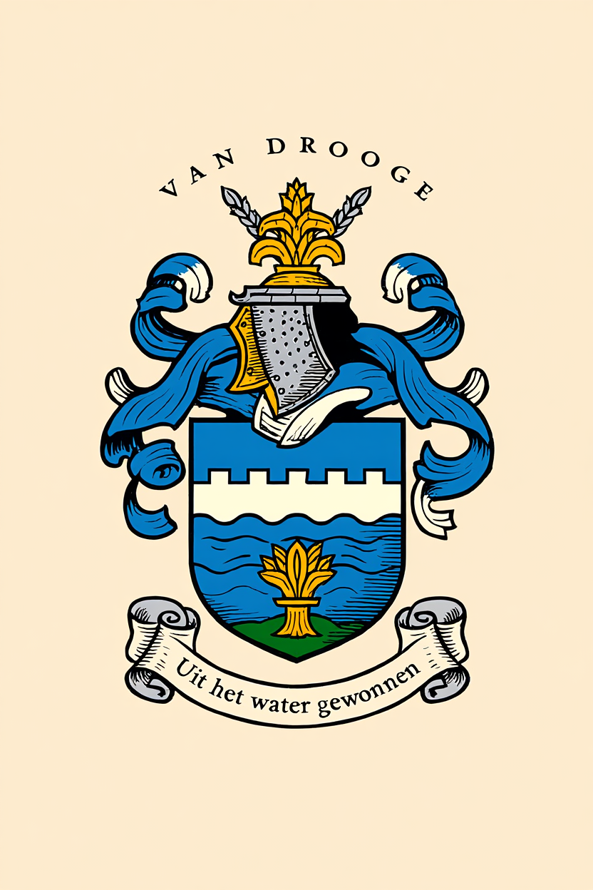 Familiewapen van de achternaam VAN DROOGE