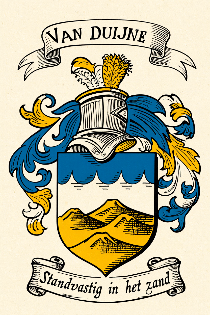 Familiewapen van de achternaam VAN DUIJNE