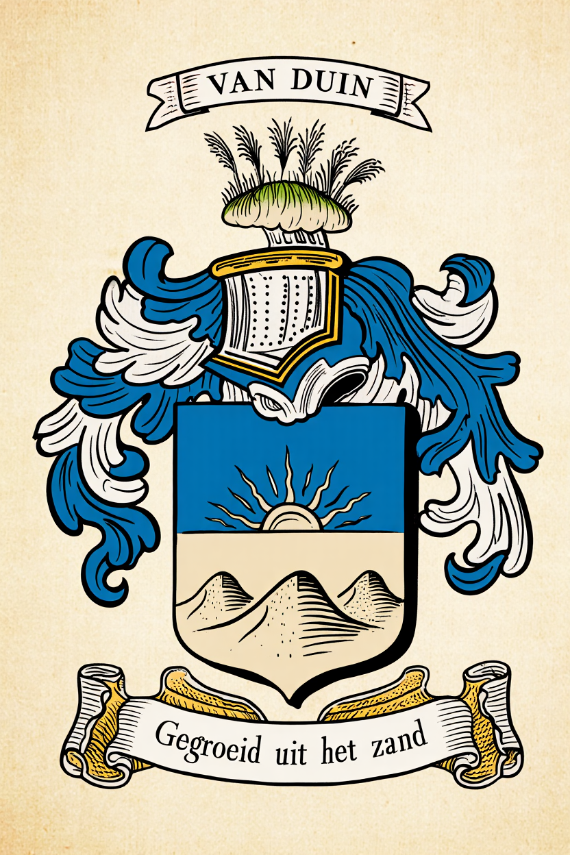 Familiewapen van de achternaam VAN DUIN