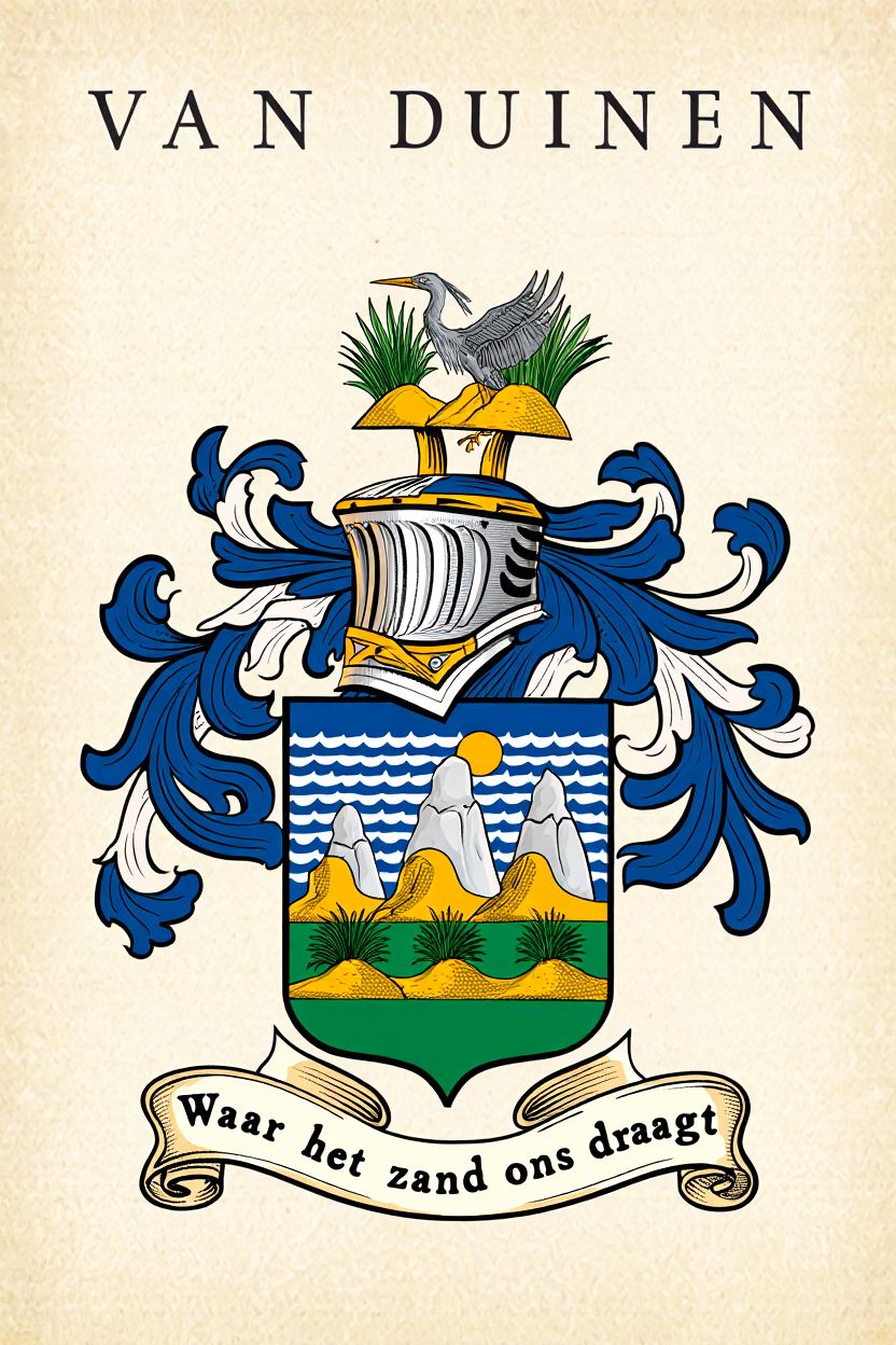 Familiewapen van de achternaam VAN DUINEN