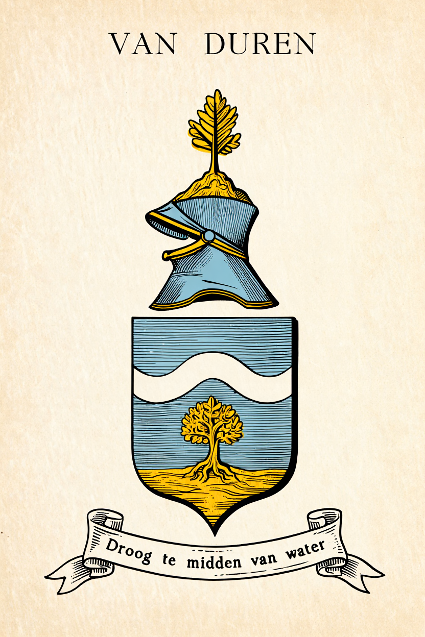Familiewapen van de achternaam VAN DUREN