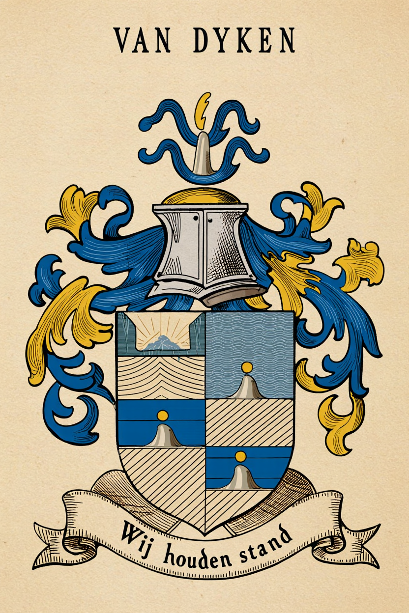 Familiewapen van de achternaam VAN DYKEN