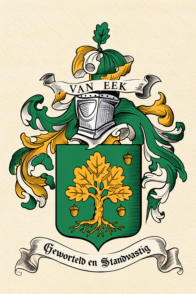 Familiewapen van de achternaam VAN EEK