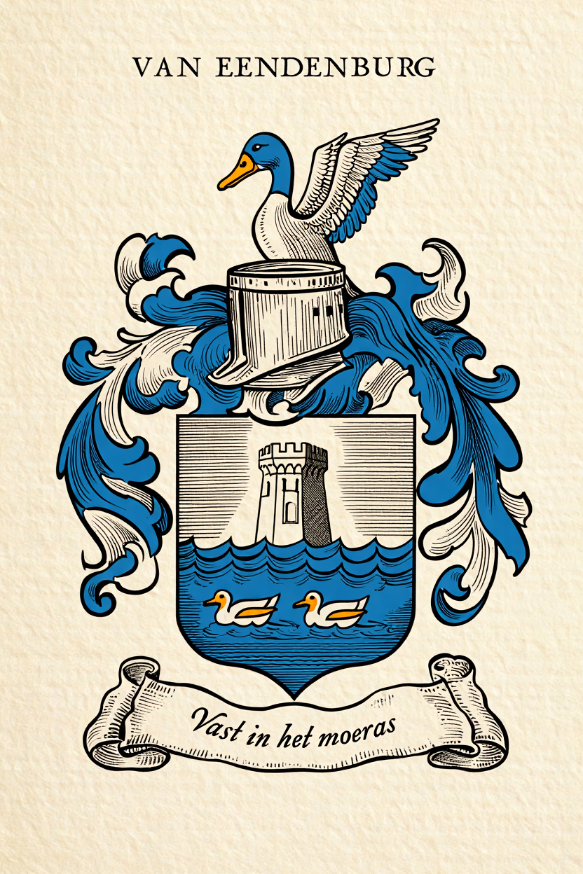 Familiewapen van de achternaam VAN EENDENBURG