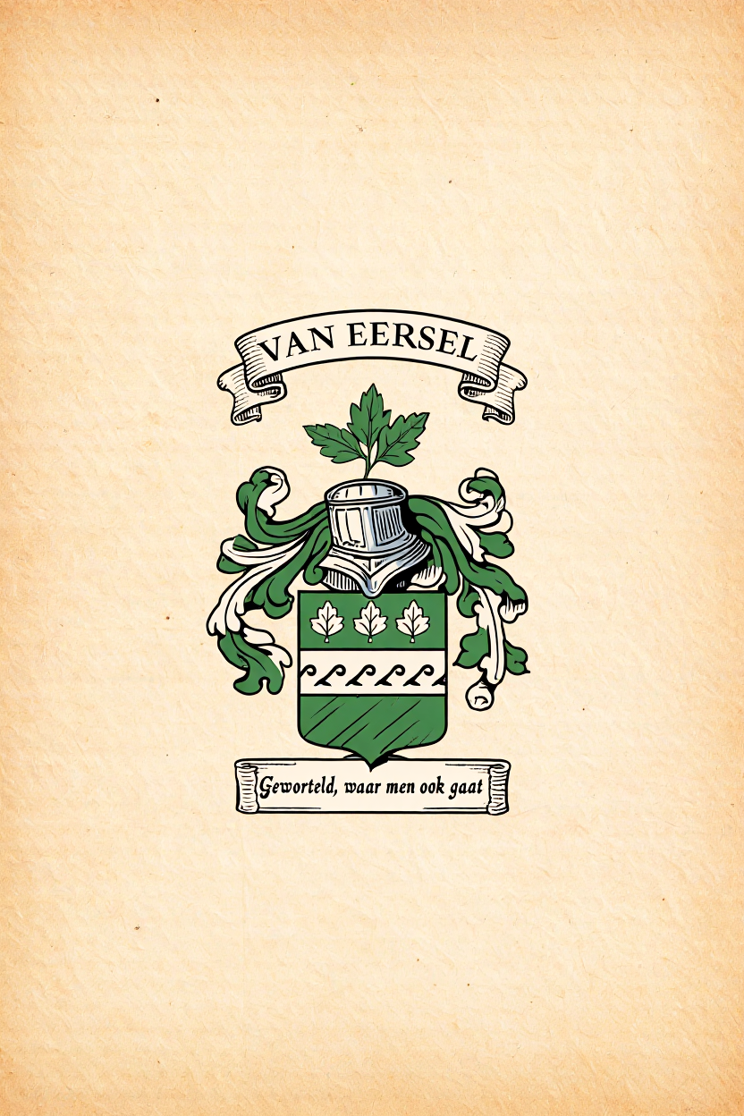 Familiewapen van de achternaam VAN EERSEL (vergrendeld)
