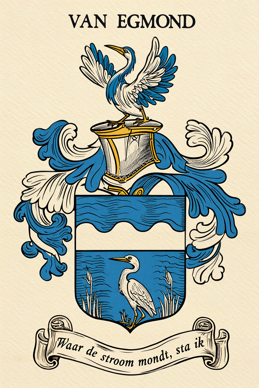 Familiewapen van de achternaam VAN EGMOND