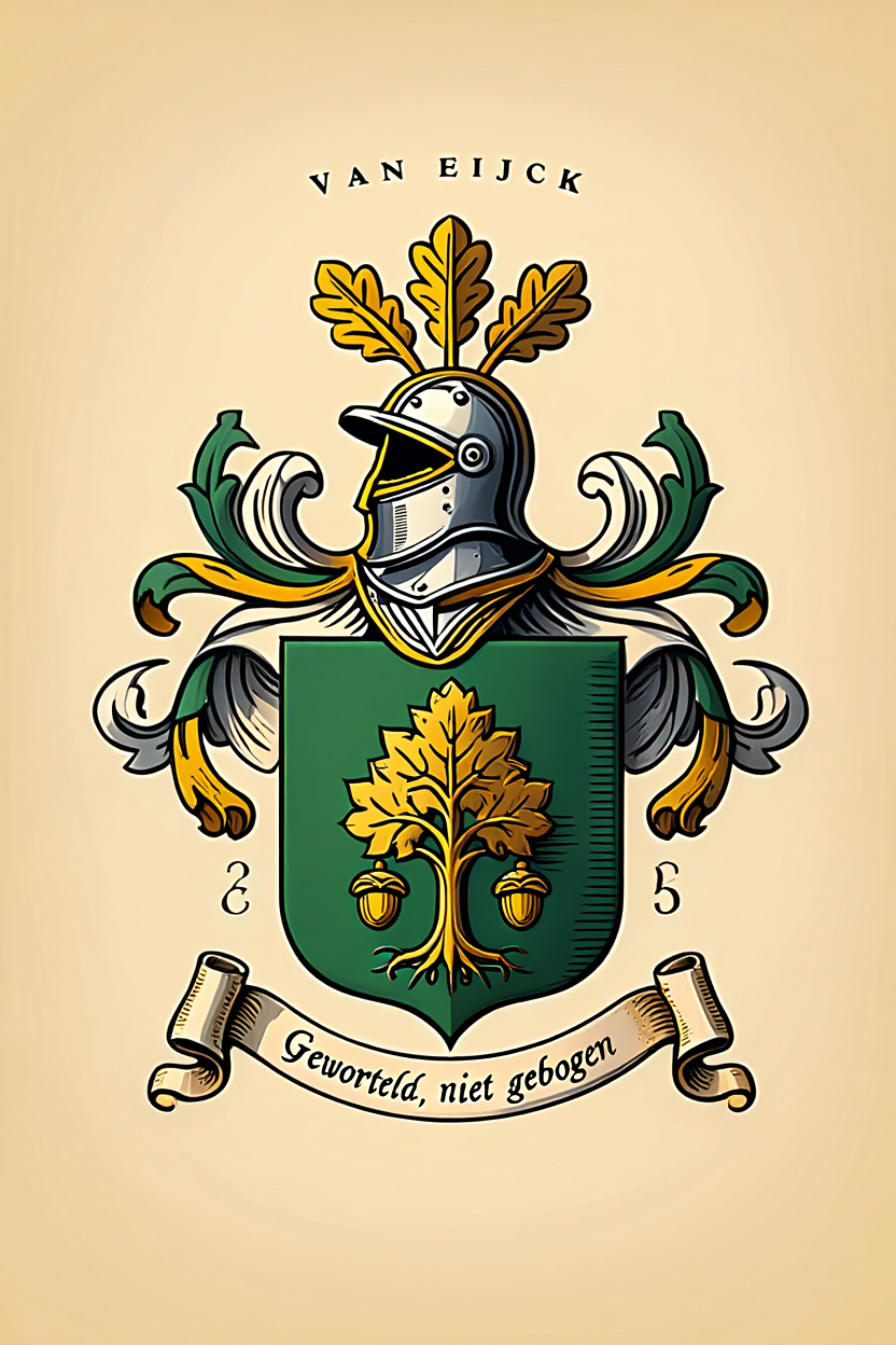 Familiewapen van de achternaam VAN EIJCK (vergrendeld)