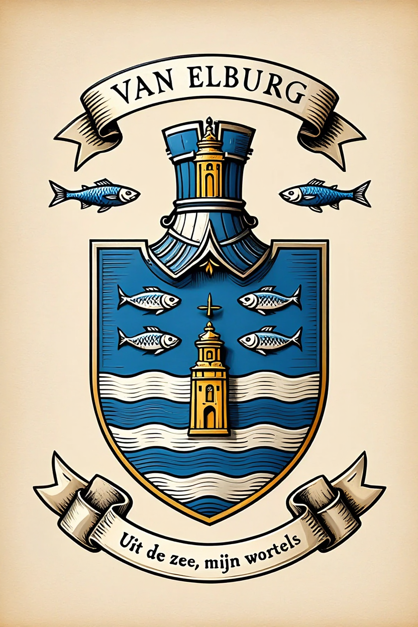 Familiewapen van de achternaam VAN ELBURG