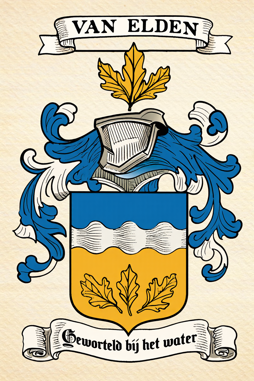 Familiewapen van de achternaam VAN ELDEN