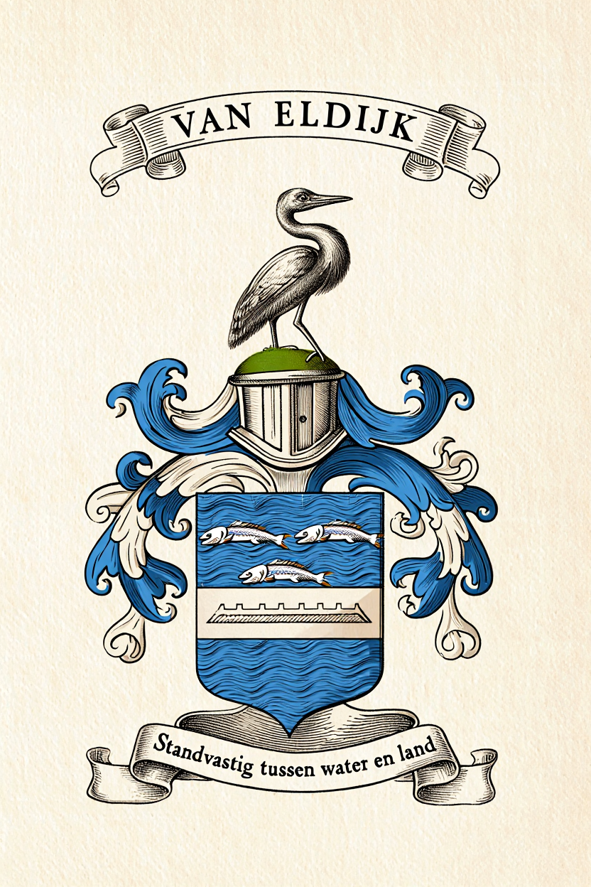 Familiewapen van de achternaam VAN ELDIJK