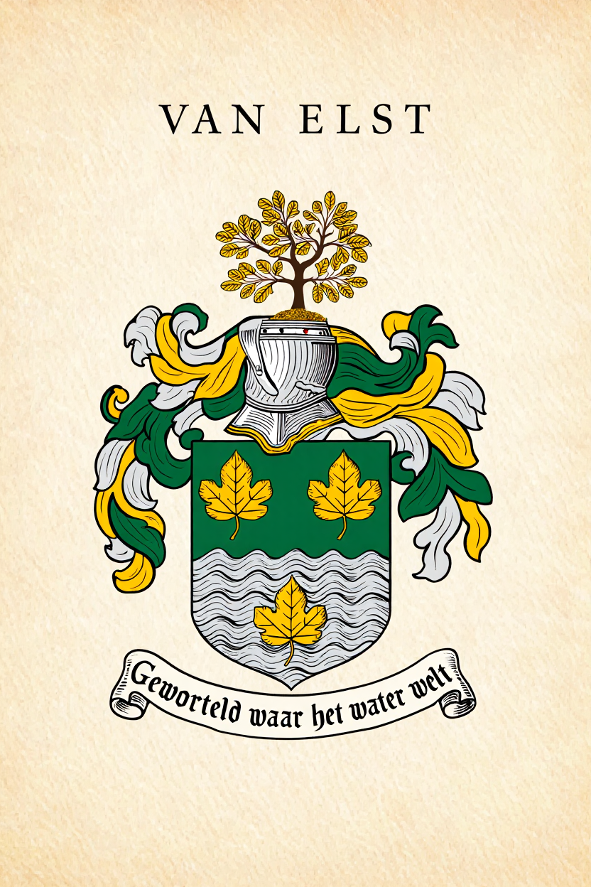 Familiewapen van de achternaam VAN ELST