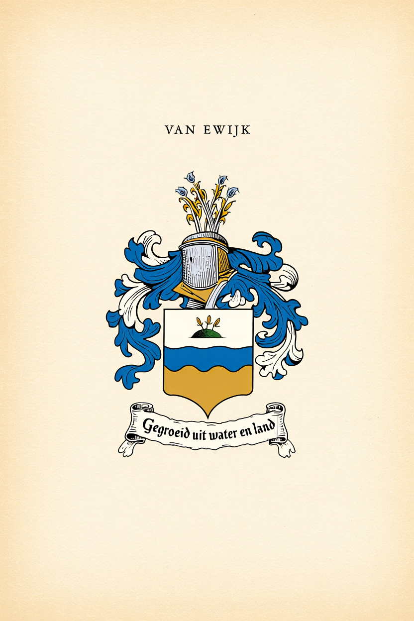 Familiewapen van de achternaam VAN EWIJK
