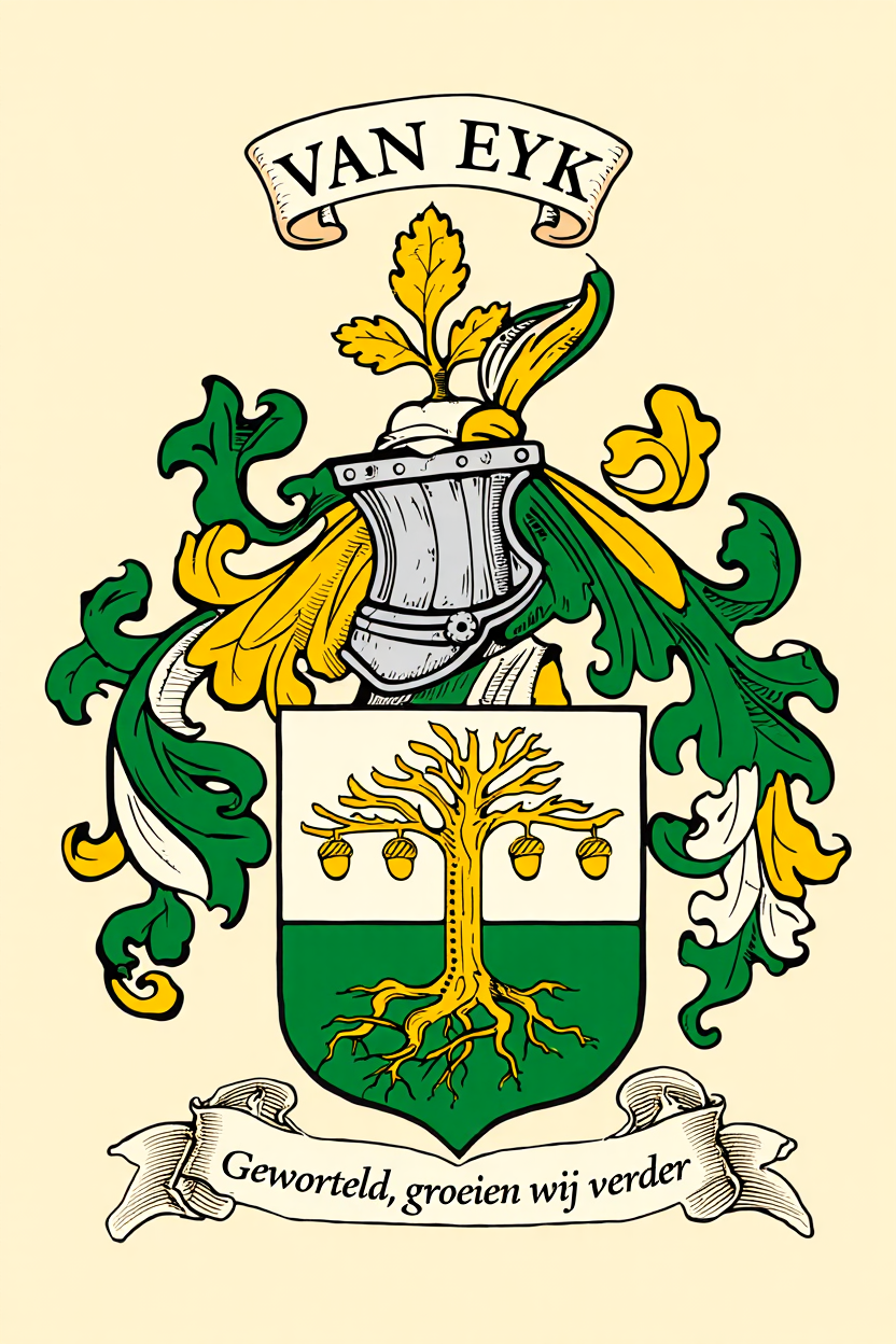 Familiewapen van de achternaam VAN EYK (vergrendeld)