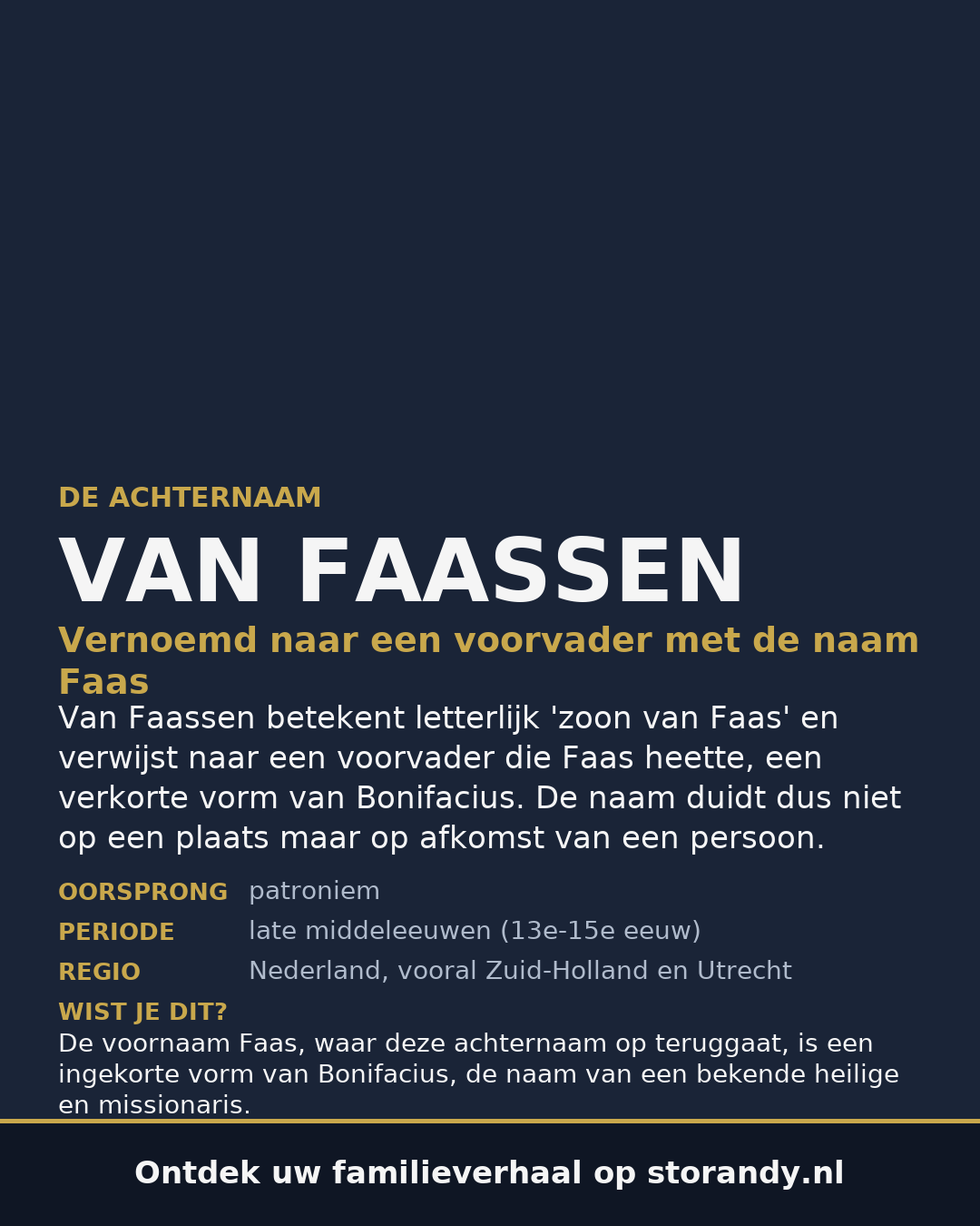 Familiewapen van de achternaam VAN FAASSEN