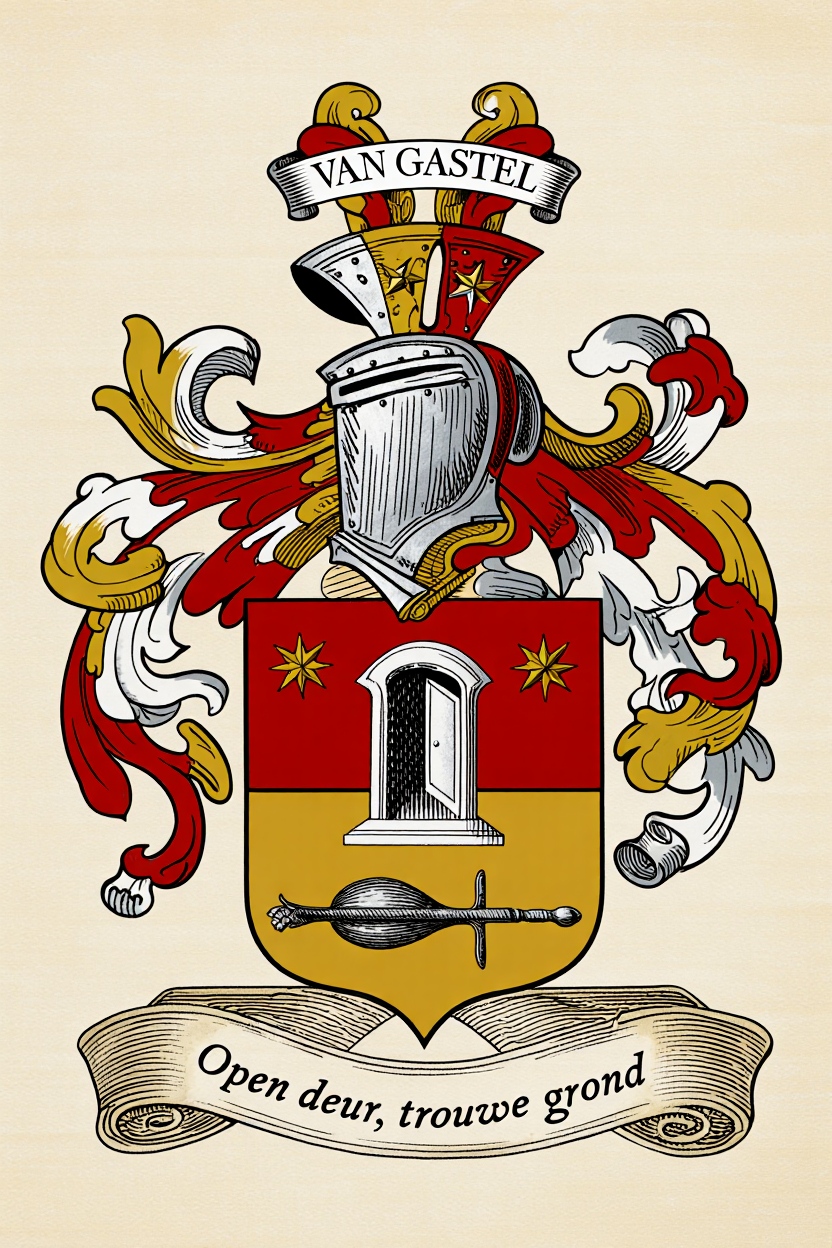 Familiewapen van de achternaam VAN GASTEL