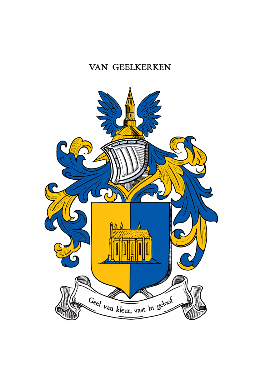 Familiewapen van de achternaam VAN GEELKERKEN