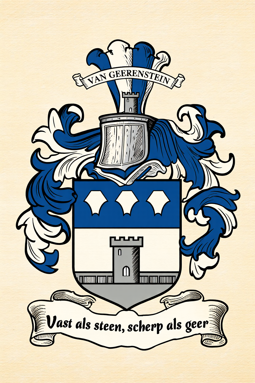 Familiewapen van de achternaam VAN GEERENSTEIN
