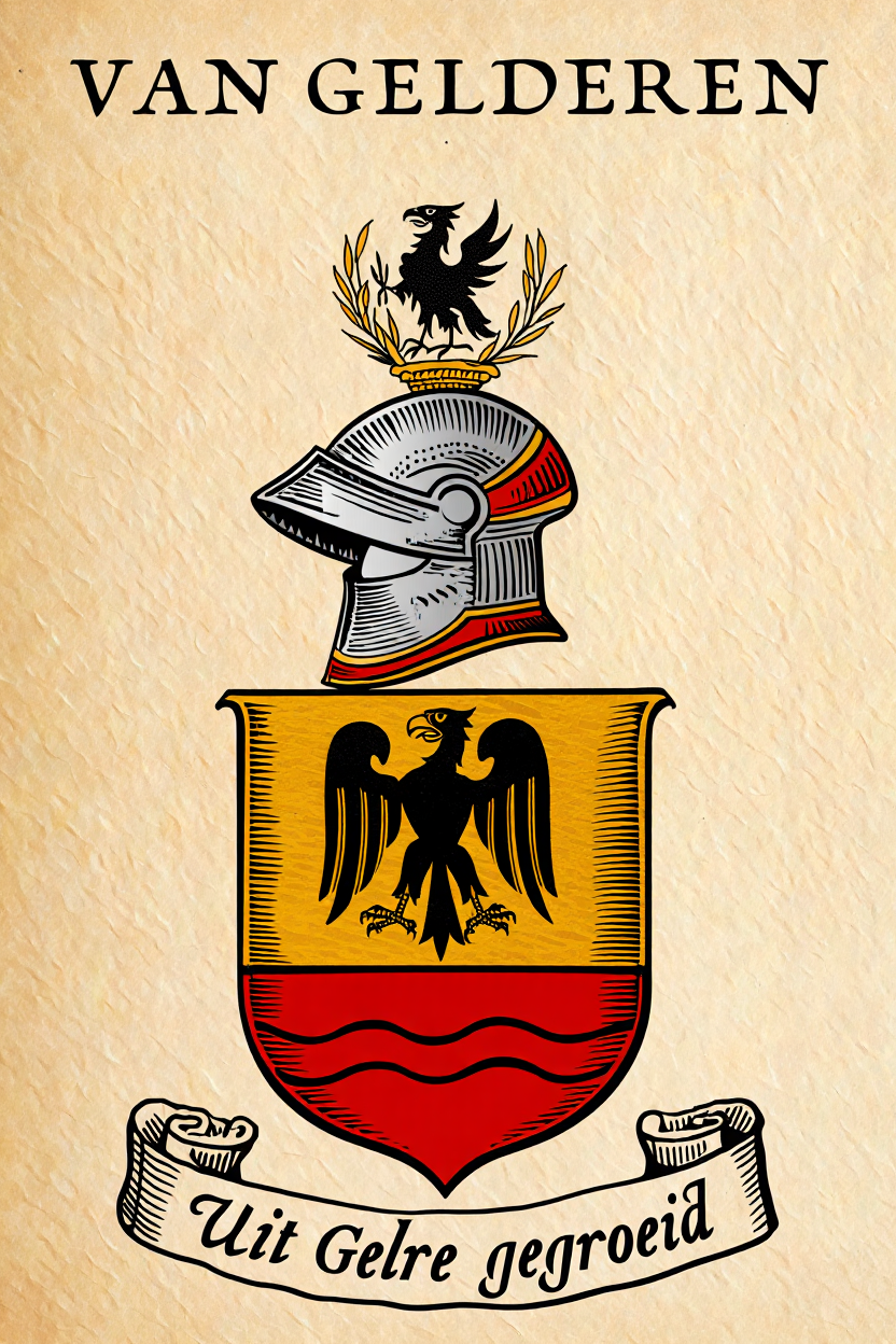 Familiewapen van de achternaam VAN GELDEREN