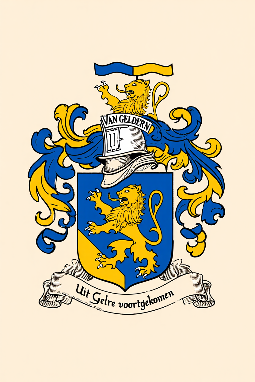Familiewapen van de achternaam VAN GELDERN