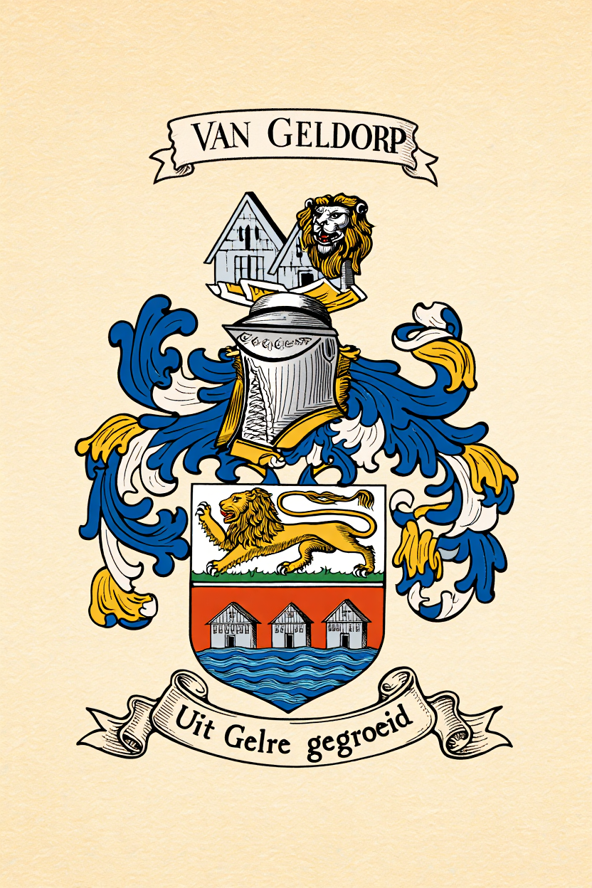 Familiewapen van de achternaam VAN GELDORP