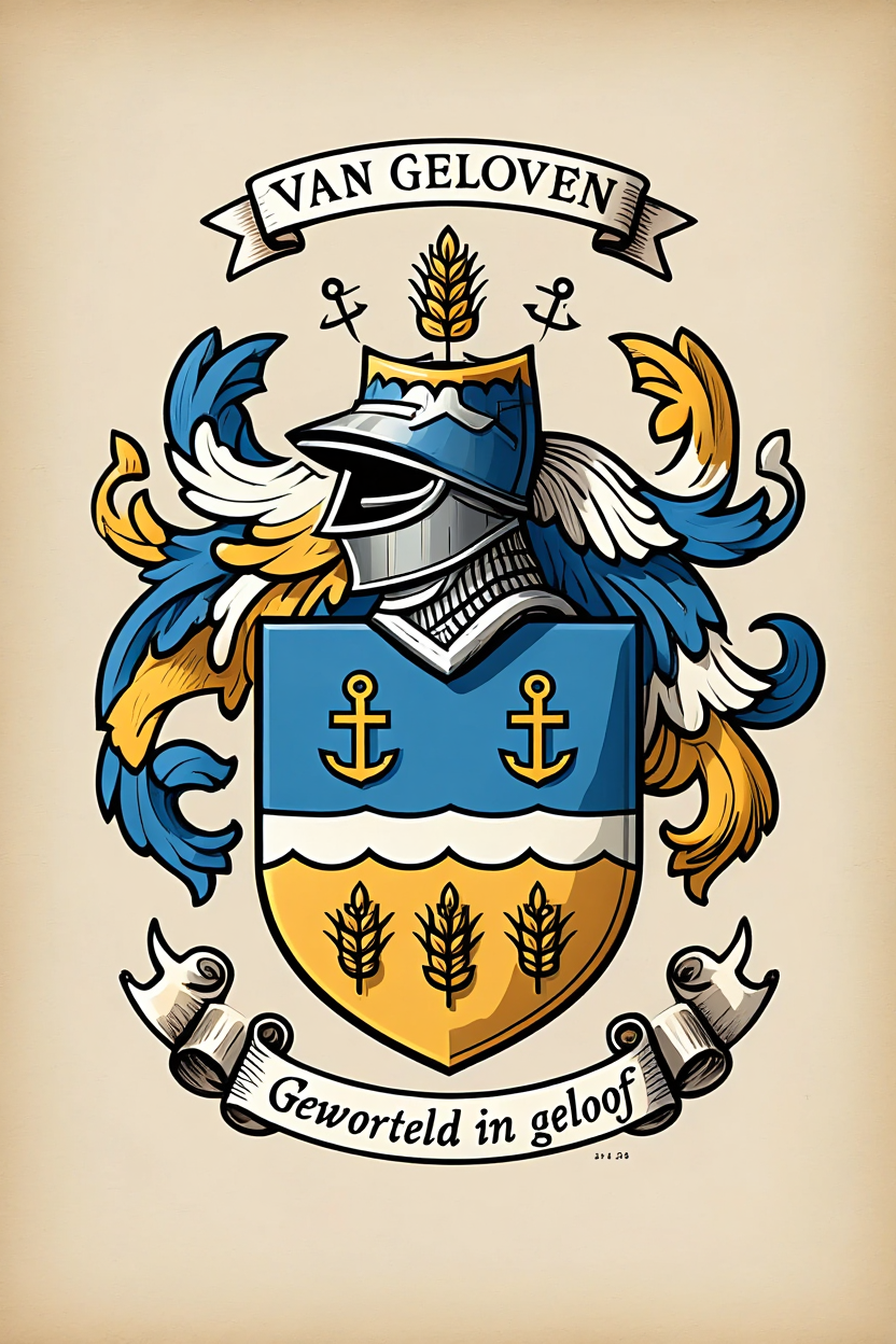 Familiewapen van de achternaam VAN GELOVEN