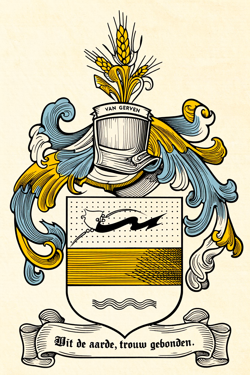 Familiewapen van de achternaam VAN GERVEN