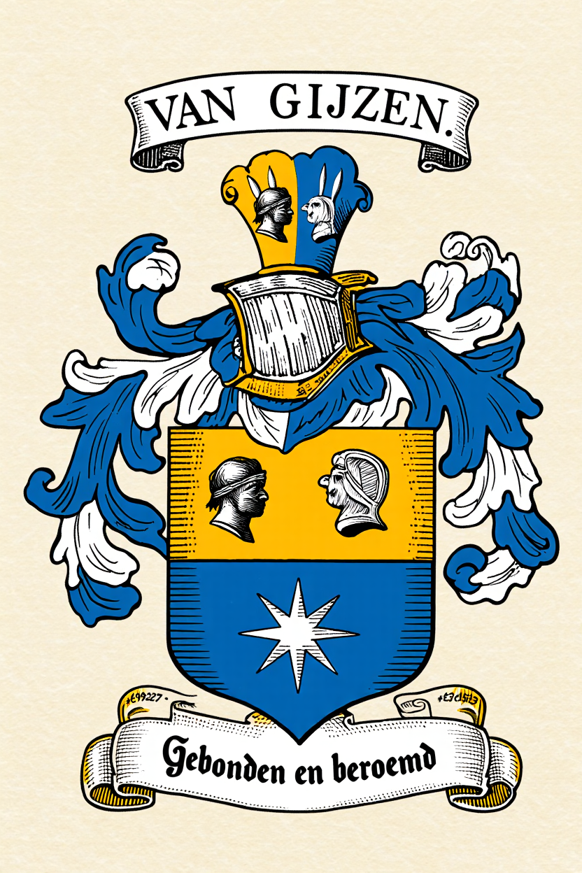 Familiewapen van de achternaam VAN GIJZEN.