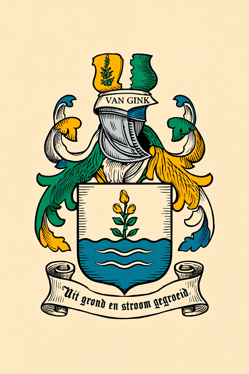 Familiewapen van de achternaam VAN GINK